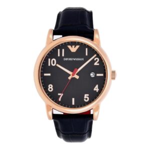 Montre Emporio Armani AR11135 bracelet en cuir bleu