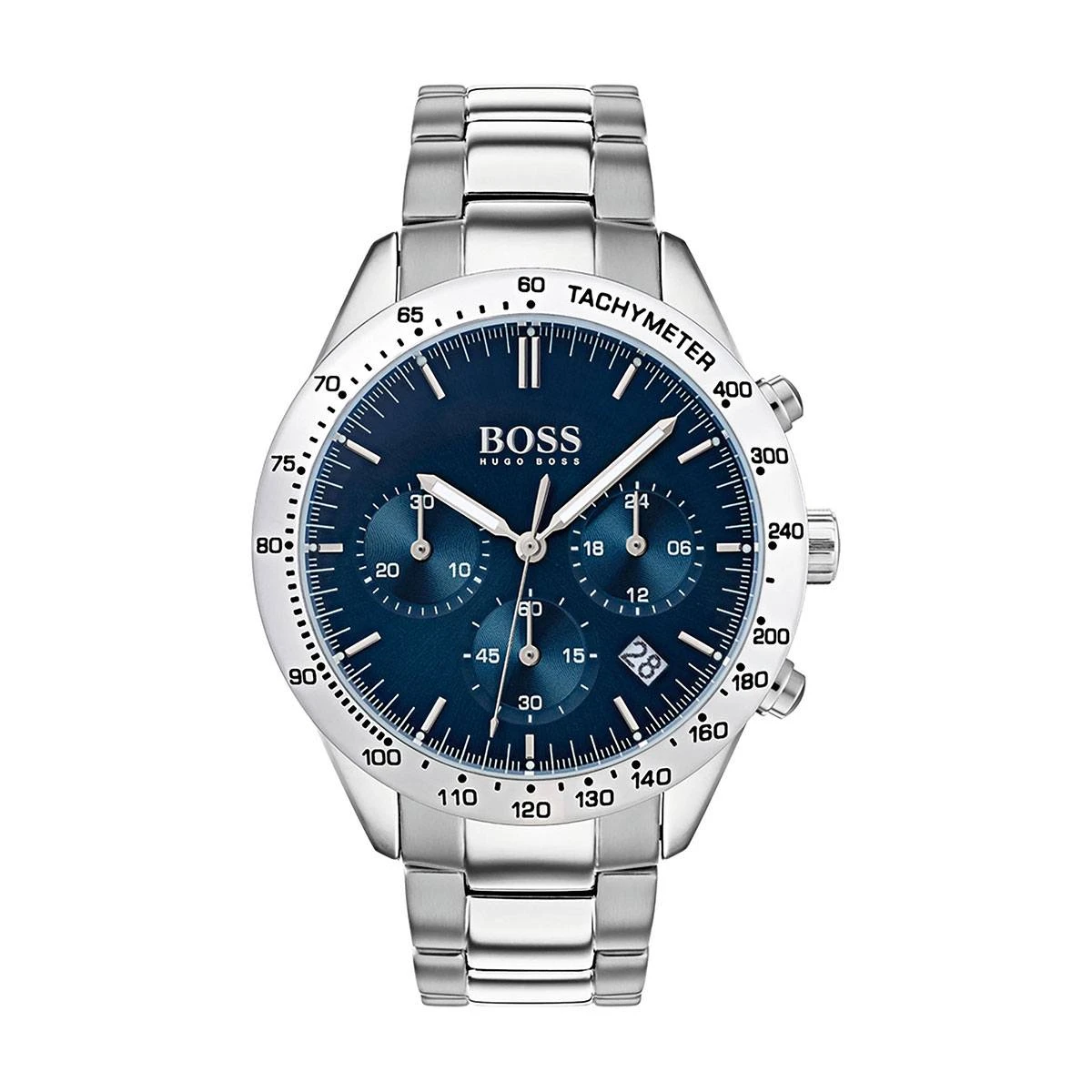 Montre Hugo Boss HB1513582 bracelet argente et cadran bleu