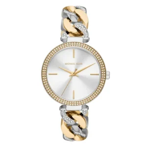 Montre Michael Kors double ton et bracelet tisse