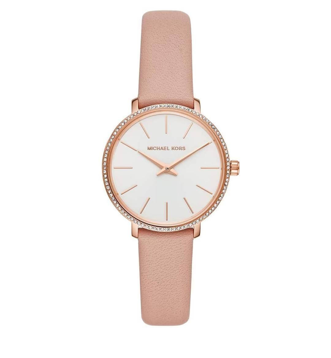 Montre Michael Kors MK2803 bracelet en cuir rose