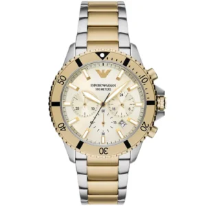 Montre Armani AR11606 double ton cadran en or