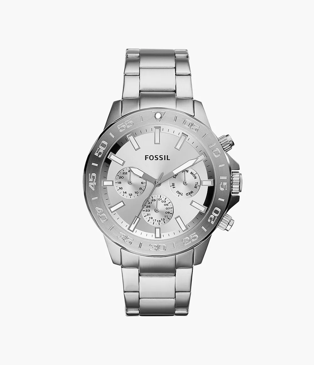 Montre Fossil BQ2490 argente avec chronographe