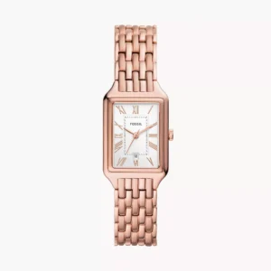 Montre Fossil or rose ES5271 cadran rectangulaire