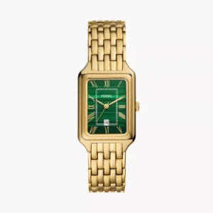 Montre Fossil ES5341 cadran rectangulaire vert