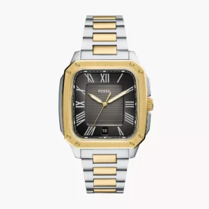 Montre Fossil FS6123 cadran carre double ton