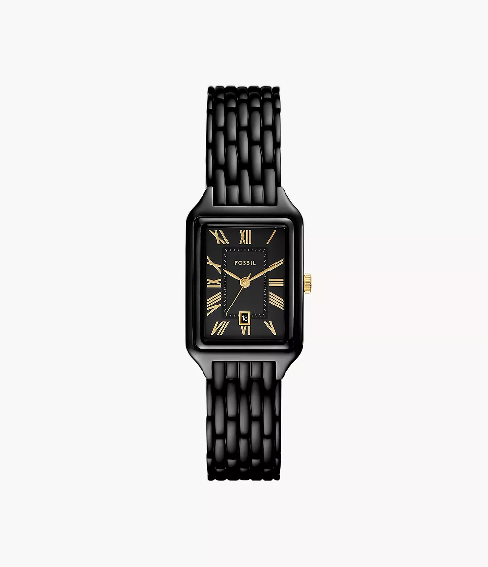 Montre Fossil ES5385 noire cadran rectangulaire