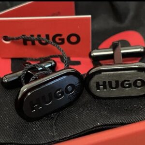 Bouton de manchette Hugo Boss ovale