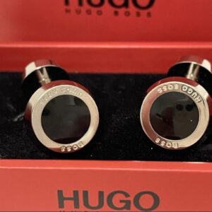 Bouton de manchette Hugo Boss rond