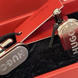 Bouton de manchette Hugo Boss en argent