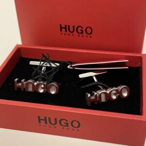 Bouton de manchette Hugo Boss avec motif