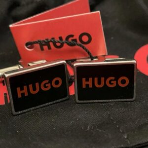 Bouton de manchette Hugo Boss avec motif