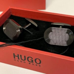 Bouton de manchette Hugo Boss class noire